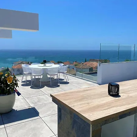 Villa Colina Del Mar - With Heated Pool & Luxurious View Near The Beach Nerja Exterior photo